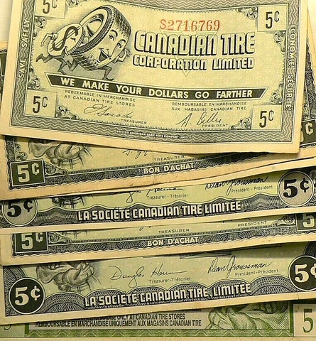 Canadian Tire Coupons 5 Cents Lot of 8 #5921 Cover