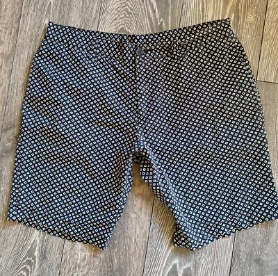 Pantalones cortos Penguin by Munsingwear, talla 34, para hombre, azul marino, geométrico, diseñador Foto 1 de 4