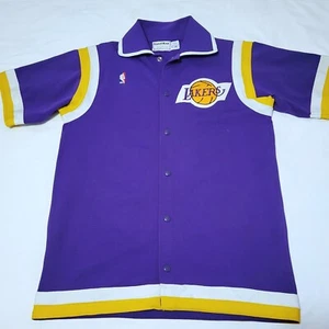 Camisa De Colección Tejida Arena Los Angeles Lakers NBA Púrpura Calentamiento Adulto MEDIANA M 40 - Imagen 1 de 8