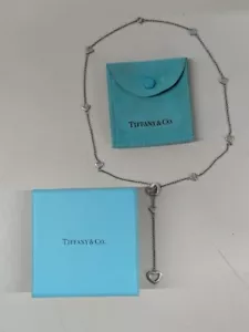 Collana cuore Tiffany & Co. argento sterling 925 con scatola e sacchetto originali 9g - Foto 1 di 4