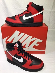 Nike Dunk High (GS) Black/White-University Red DB2179-003 Size 5.5Y - Picture 1 of 9