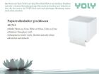 Yoly Toilettenpapierhalter Papierhalter Rollenhalter geschlossen Wei Duroplast