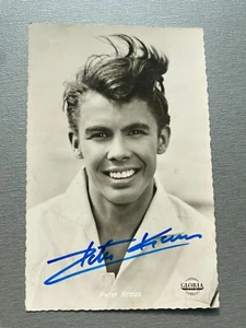 Tarjeta de autógrafo firmada en persona por Peter Kraus 9x14 autógrafo - Imagen 1 de 2