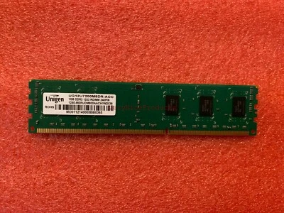 Unigen 1GB 240pin DDR3 1333MHz (PC3-10600) RDIMM Server Memory UG12U7200M8DR-ACC - Image 1 of 2