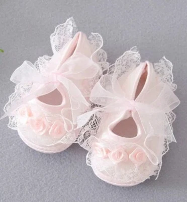 Botines Rosa Satén Y Encaje Nuevos Foto 1 de 2