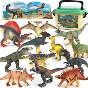 Dinosaur Figures/Activity Mat,Xmas/Bday Gifts for Boys/Girls,Toddler Dino Toys - Picture 1 of 7
