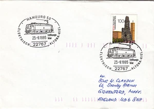 (07658) Germany Cover Trains Hamburg 1995 - Picture 1 of 1