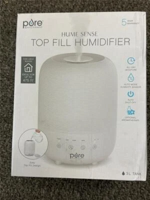 ^ Pure Enrichment Hume Sense Top Fill Humidifier Model PEHUTRB-W NEW - Image 1 of 4