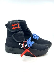 OFF-WHITE HIGH TOP SNEAKER 43 Klettverschluss Riemen mit Reißverschluss zum Binden Gr. EU 43 US 10 - Bild 1 von 8
