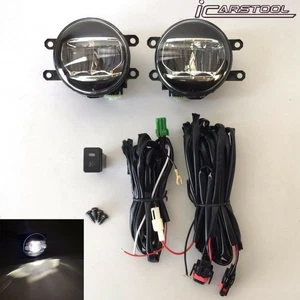 Clear LED Fog Driving Lights Kit For 2010-2016 Lexus RX350 RX450h w/Wires Switch - Picture 1 of 13