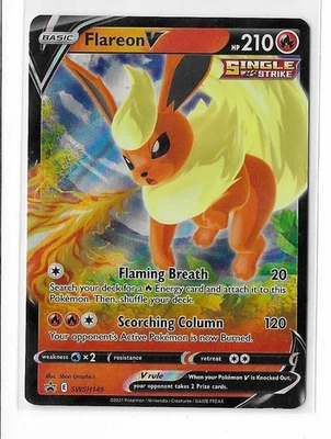 Flareon V - SWSH149 SWSH: Sword & Shield Promo Cards NM Holo English - Image 1 of 2