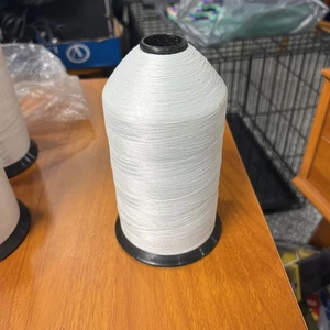 3 Spools of White Poly thread - Picture 1 of 2