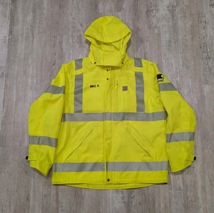 Carhartt High Visibility Waterproof Class 3 Sherwood Jacket Men’s Large - Picture 1 of 14