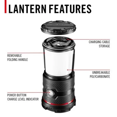 Linterna recargable Rugged Coast EAL30R impermeable a prueba de polvo iluminación de 360 grados Foto 1 de 4