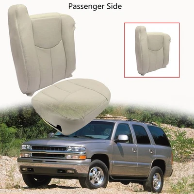 For 2003-2006 Chevy Tahoe Suburban Passenger Bottom & top Leather Seat Covers - Image 1 of 4