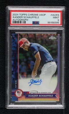 2024 Topps /38 Xander Schauffele #AU-XS PSA 9 MINT Rookie Auto RC - Image 1 of 2