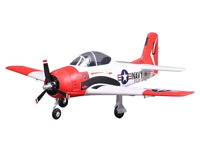 FMS T-28 Trojan (800mm) ARTF (no Tx/Rx/Batt/Cgr) RC Model Plane - Red - Image 1 of 4