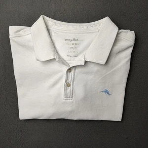 Tommy Bahama Poloshirt Herren Large weiß Emfielder Supima Baumwolle Golf Islandzone - Bild 1 von 11