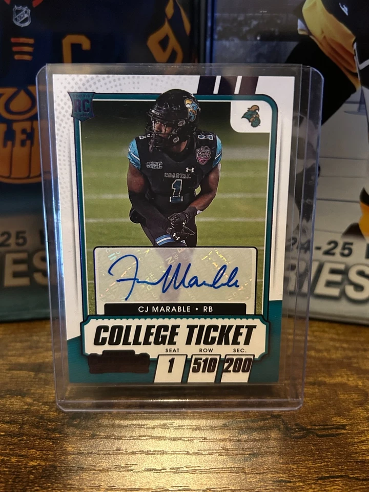 2021 PANINI CONTENDERS DRAFT PIKCS CJ MARABLE COLLEGE TICKET AUTO #320 - Image 1 of 1