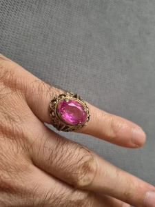 Vintage Russian Soviet Sterling Silver 875 Ring Sapphire ,Women's Jewelry - Picture 1 of 11