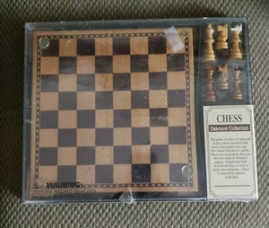 Oakmont Collection Chess & Checkers Set 10"x10" Board Sealed - Picture 1 of 6