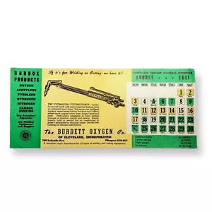 Rare 1941 Cleveland Indians Baseball Schedule - Burdox Products General Electric - Picture 1 of 6