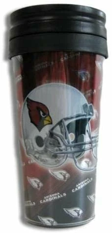 Arizona Cardinals 16oz Plastic Travel Tumbler with Lid Cover