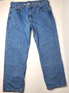 Jeans Levi's 550 uomo 40x32 blu denim regular fit gamba dritta linguetta rossa - Foto 1 di 11
