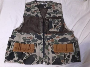 Vintage 10X CAMO Men's Hunting mesh Vest Size Small Regular game bag made in USA - Picture 1 of 7