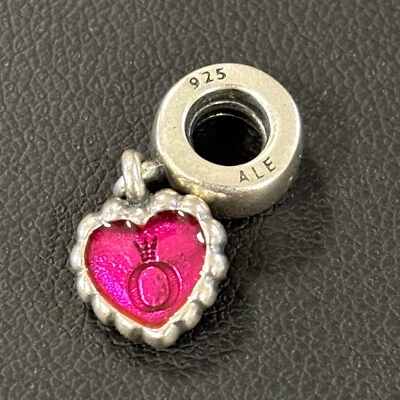 Original PANDORA Charm Herz Silber 925 ALE #1744 - Bild 1 von 4