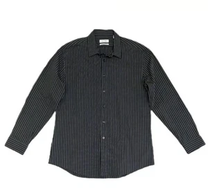 Camisa Calvin Klein Para Hombre Calce Extremo Ajustado Negra Rayas Talla 16 1/2 32/33 - Imagen 1 de 4