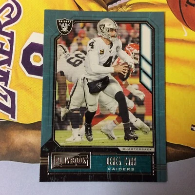 2020 Panini Playbook #6 Derek Carr Raiders - Image 1 of 2