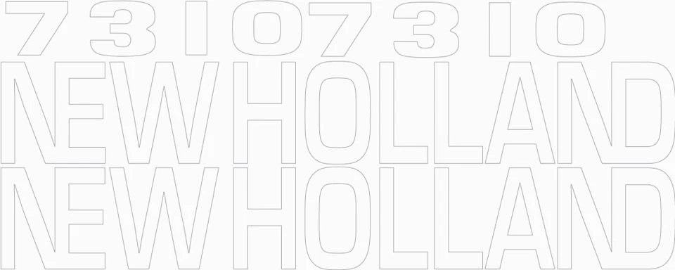 Juego de calcomanías cargador frontal 7310 New Holland Foto 1 de 1