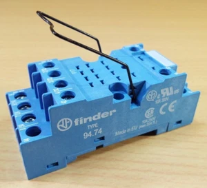 FINDER RELAY SOCKET 94.74 GENERAL PURPOSE 14PIN DINRAIL SCREW MOUNT 10A 300V - Picture 1 of 11
