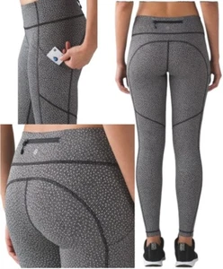 Difícil de Encontrar Lululemon Acelerar Apretado Largo Completo V Talla 6 Impecable *Efervescencia Congelada Reflectante - Imagen 1 de 18