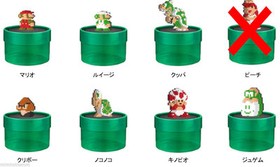 Set of 7 Super Mario Bros. Dydo Mini Dot Figure Famicom NES NINTENDO JAPAN 