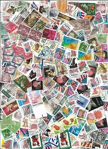 A half ounce of used US stamps off paper or closely cropped