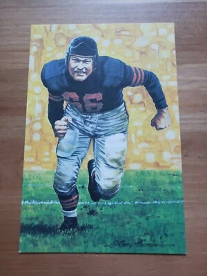 1991 Pro Football Hall of Fame 4x6 Goal Line Art Series #89  Clyde Turner 4573 - Image 1 of 4