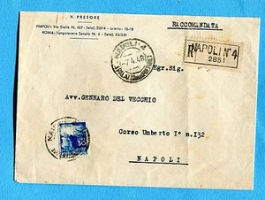 DEMOCRATICA - £.30 ISOLATO ann.NAPOLI, 07.04.48 + etichetta RACC. (270639) - Imagen 1 de 1