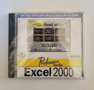 Professor Teaches Excel 2000 Windows CD-ROM NEW SEALED  - Image 1 of 2