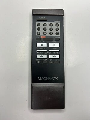 Magnavox VSQS0360 Remote, OEM for VR8544SL01 VR8545GY01 VR8525GY01 + 1980's VCR - Image 1 of 2