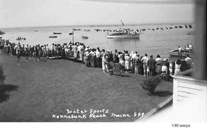 Yate de deportes acuáticos Kennebunk Beach Maine años 1930/40 - Imagen 1 de 1
