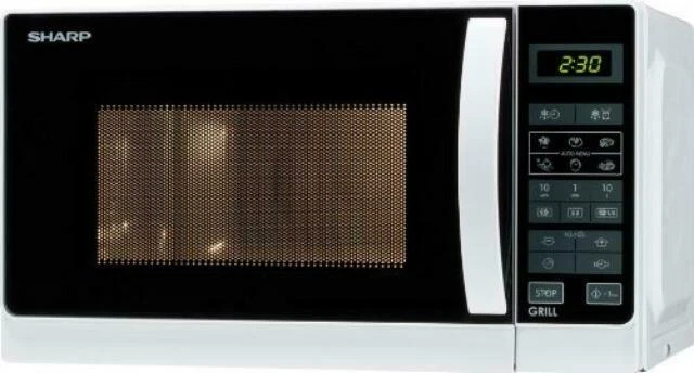 Sharp R-642WW 800W Forno a Microonde con Grill - 20L, Bianco