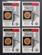 Lot of (4) 1998-99 Upper Deck UD Choice Sweepstakes Michael Jordan #SW1 Cards