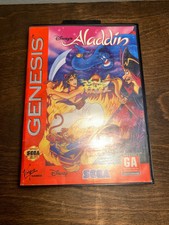 Disney's Aladdin Sega Genesis Original Authentic Retro Classic W/ Case & Game
