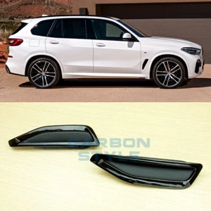 Fit BMW X5 G05 M-Performance Style Gloss Black Side Fender Air Vent 1 Pair 2019+ - Picture 1 of 8