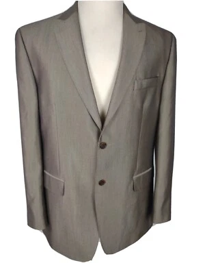 sean john  Mens Sz 42L Brownish Sheenpoly Viscos Blend Sport Coat S81 - Image 1 of 4