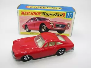 Matchbox Superfast No 75 Ferrari Berlinetta Red Solid Narrow Wheels MIB - Picture 1 of 10
