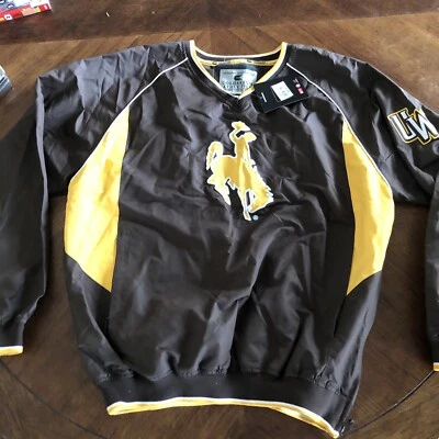 Rompevientos Pullover Colosseum Athletics University Of Wyoming S Brn/oro Foto 1 de 4