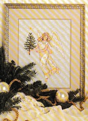Christmas Heavenly Angel Wallhanging - 110w x 148h - CROSS STITCH PATTERN ONLY - Image 1 of 2